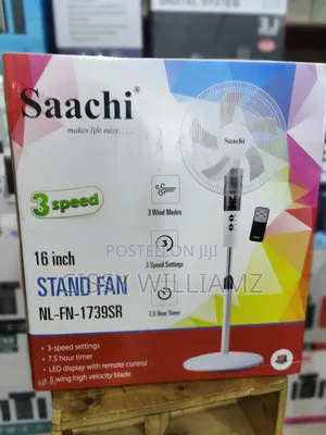 Saachi 16inch Stand Fan With Remote/Saachi 5 Blade Stand Fan