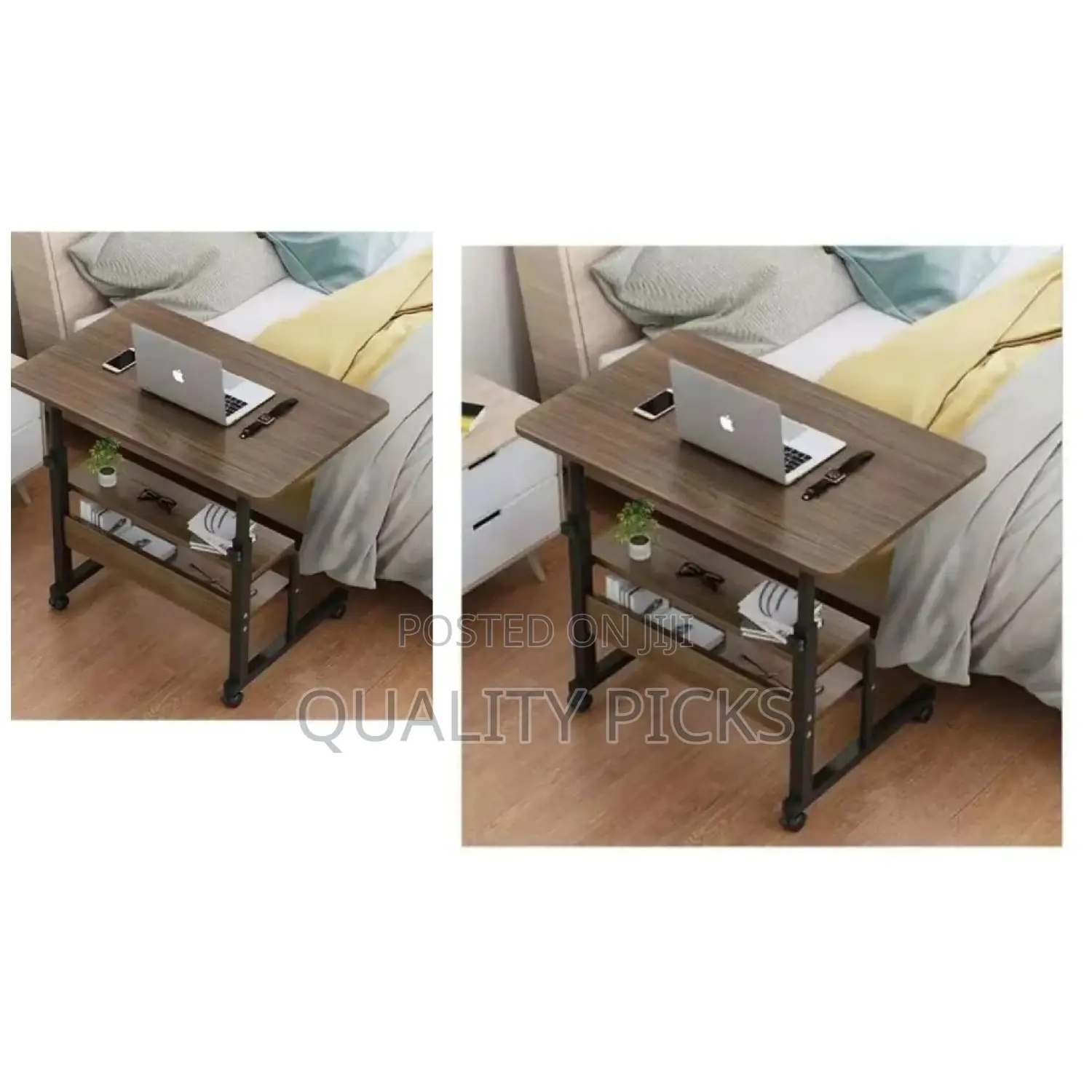 Brown Adjustable Laptop Table