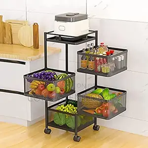 4 Tier Rotating Storage Kitchen Rack