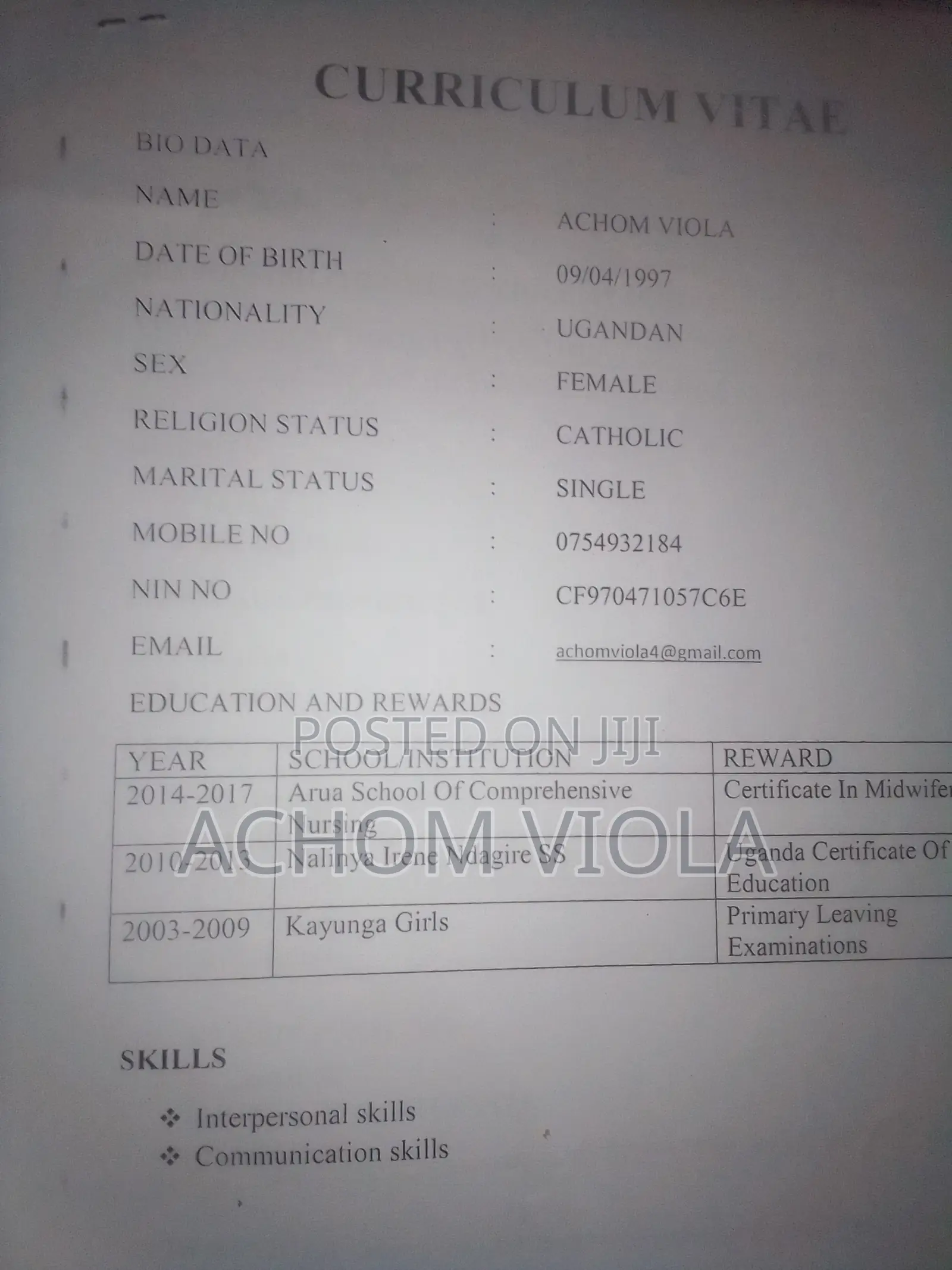 Registered Midwives to Work in Bweyogerere