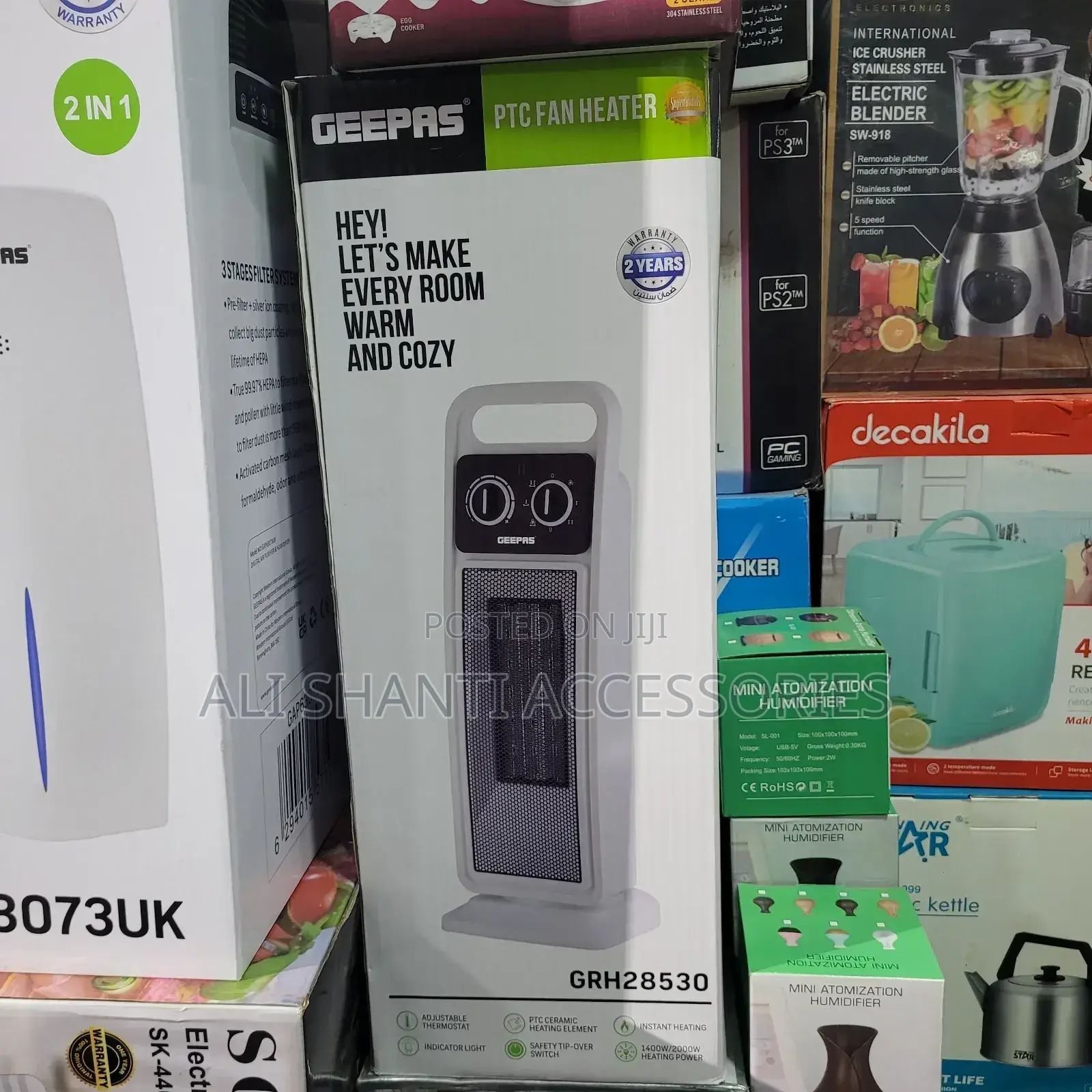 PTC Geepas Fan Heater Anti Cold Warmer