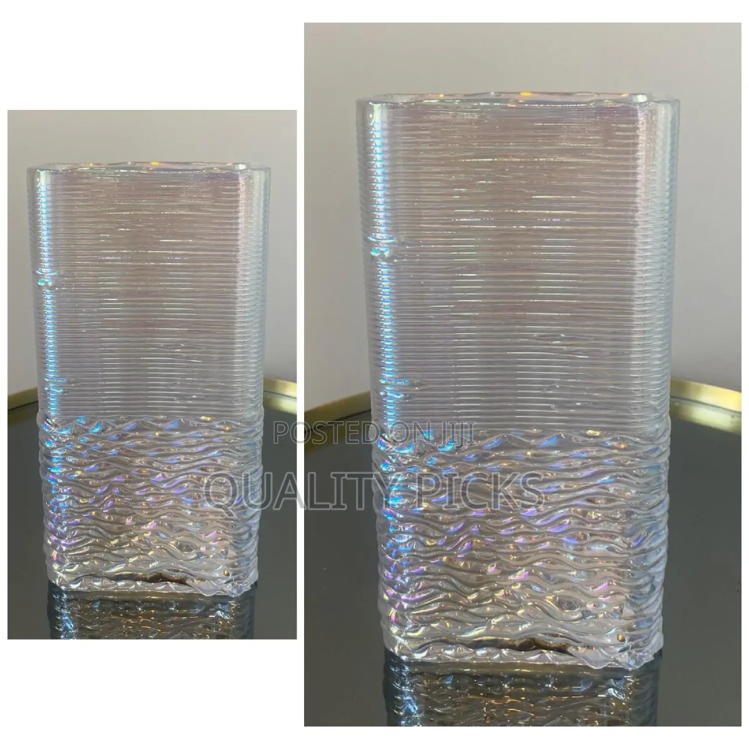Wavy Glass Vase
