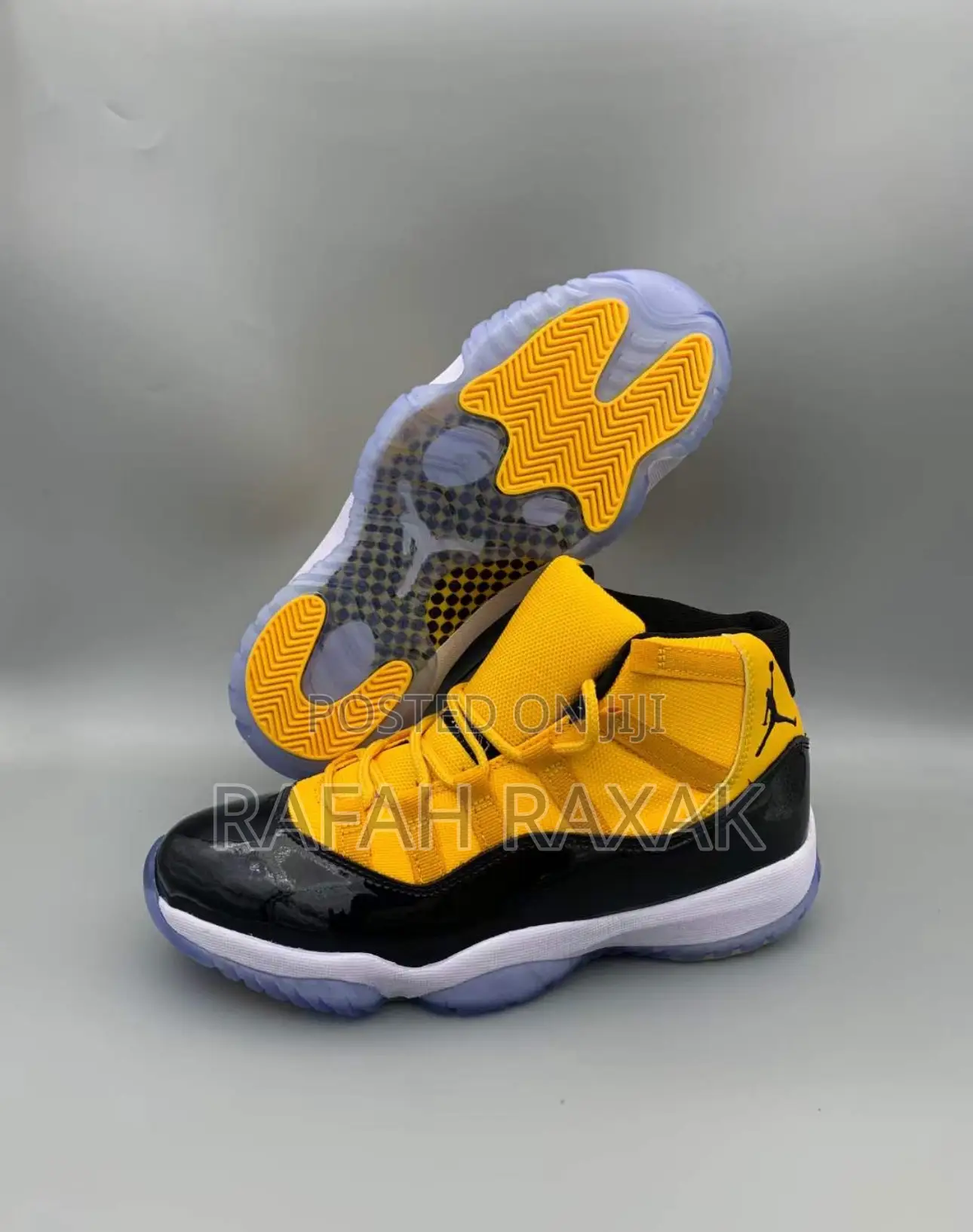 Original Air Jordan 11 Retro Yellow/Black Sneakers
