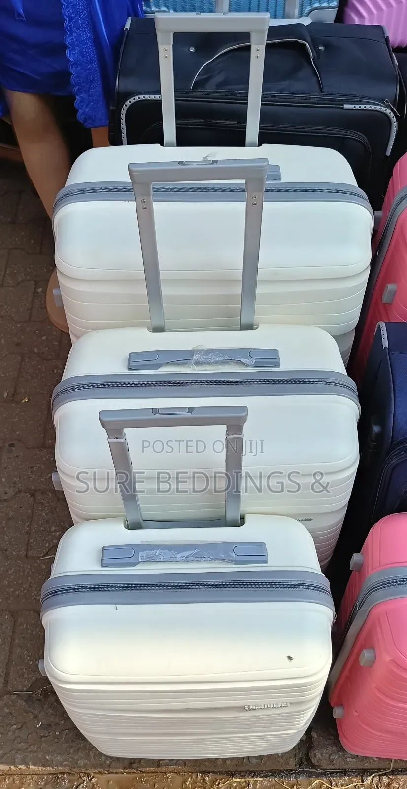 Crimson Plastic Suitcase