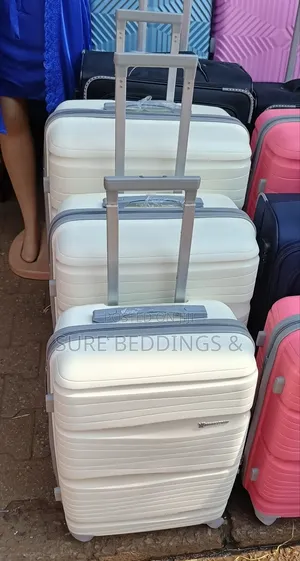 Crimson Plastic Suitcase