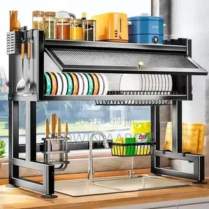 Over the Sink Dish Drying Rack (Black )
