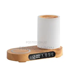 Mini Humidifier With Wireless Charging and Alarm Clock