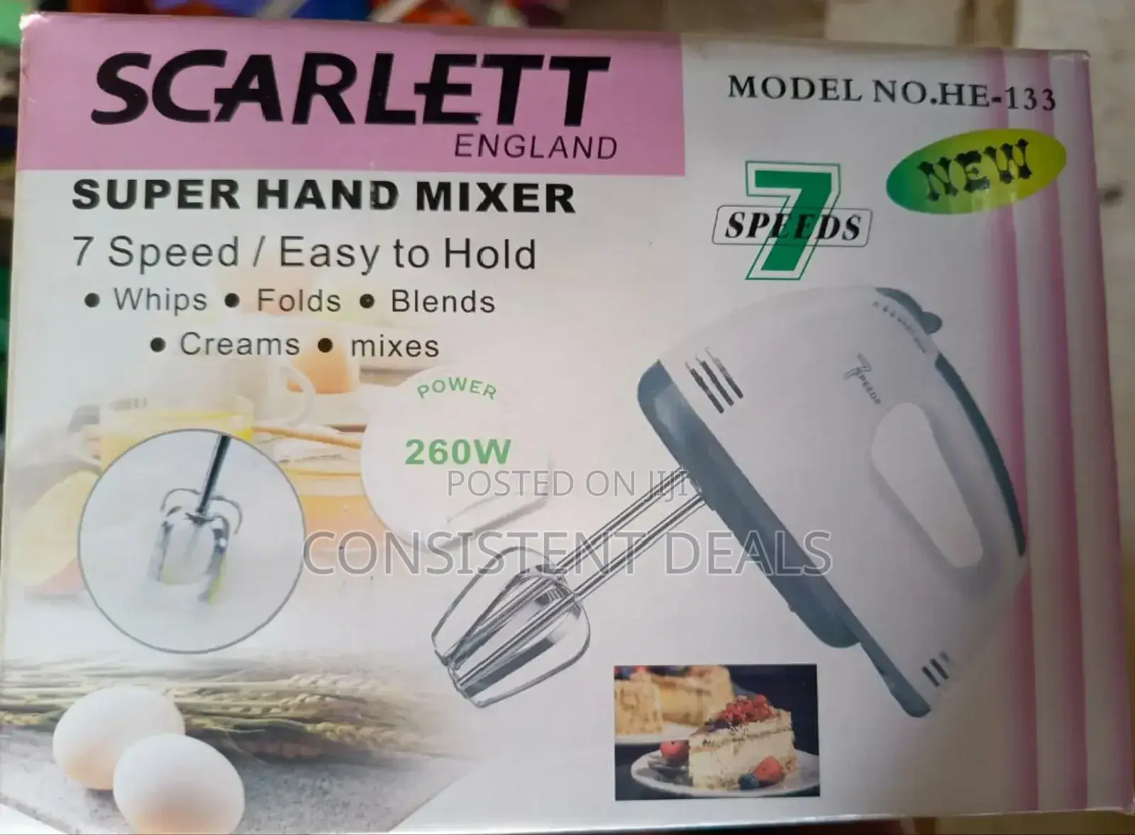Scarlett 7 Speed Hand Mixer