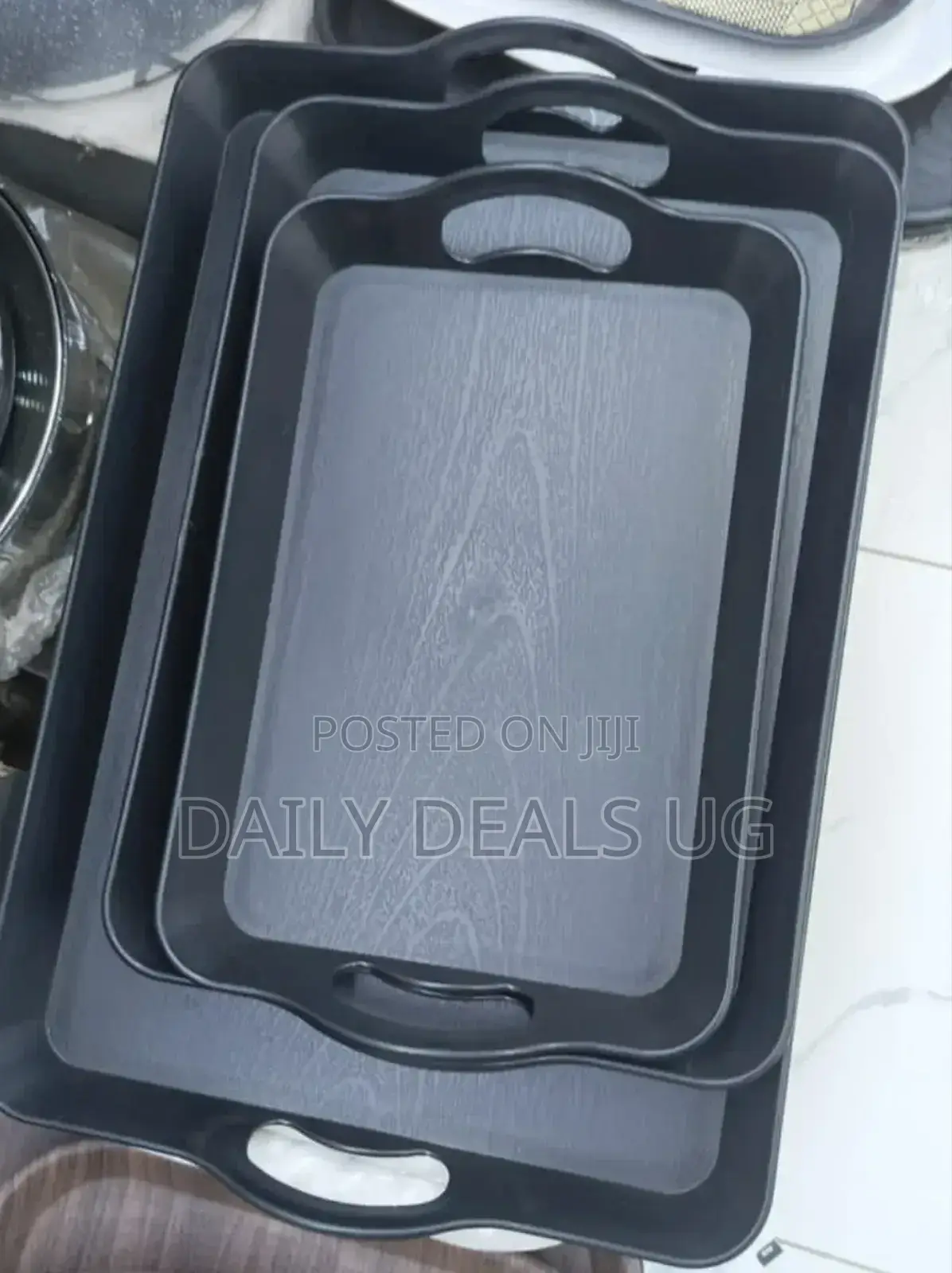 Black Serving Tray