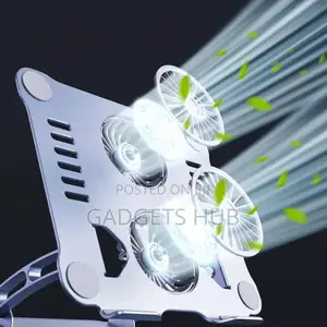 Laptop Stand, Adjustable Aluminium Stand USB Cooling Fan