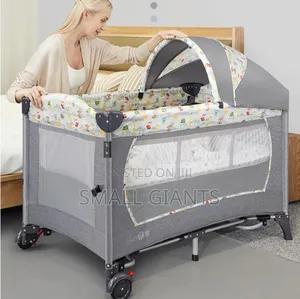 5 in 1 Baby Crib Portable 2- Level Baby Cradle