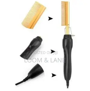 Portable Electric Hot Comb Hair Straightener