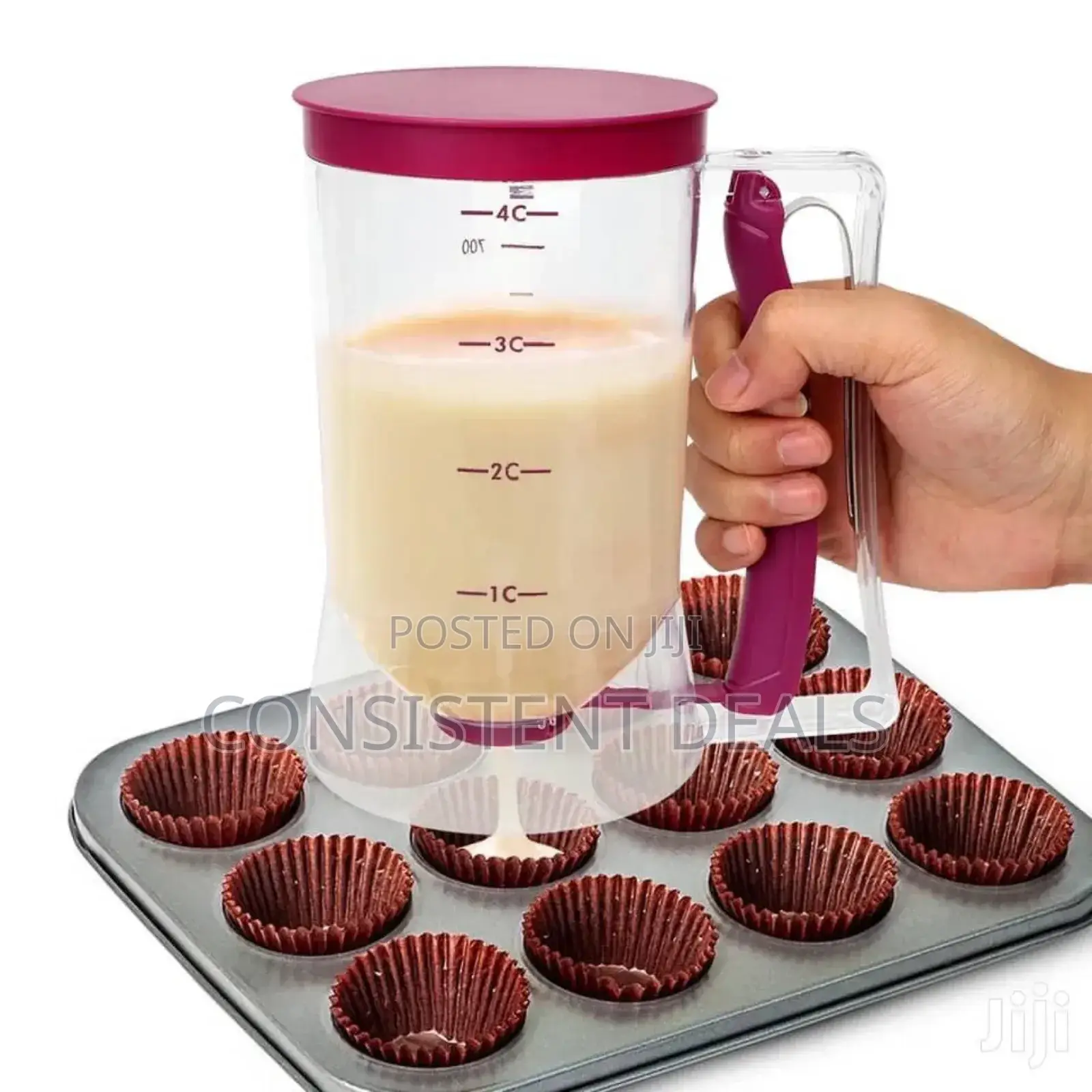 Clear Cupcake Butter Dispenser