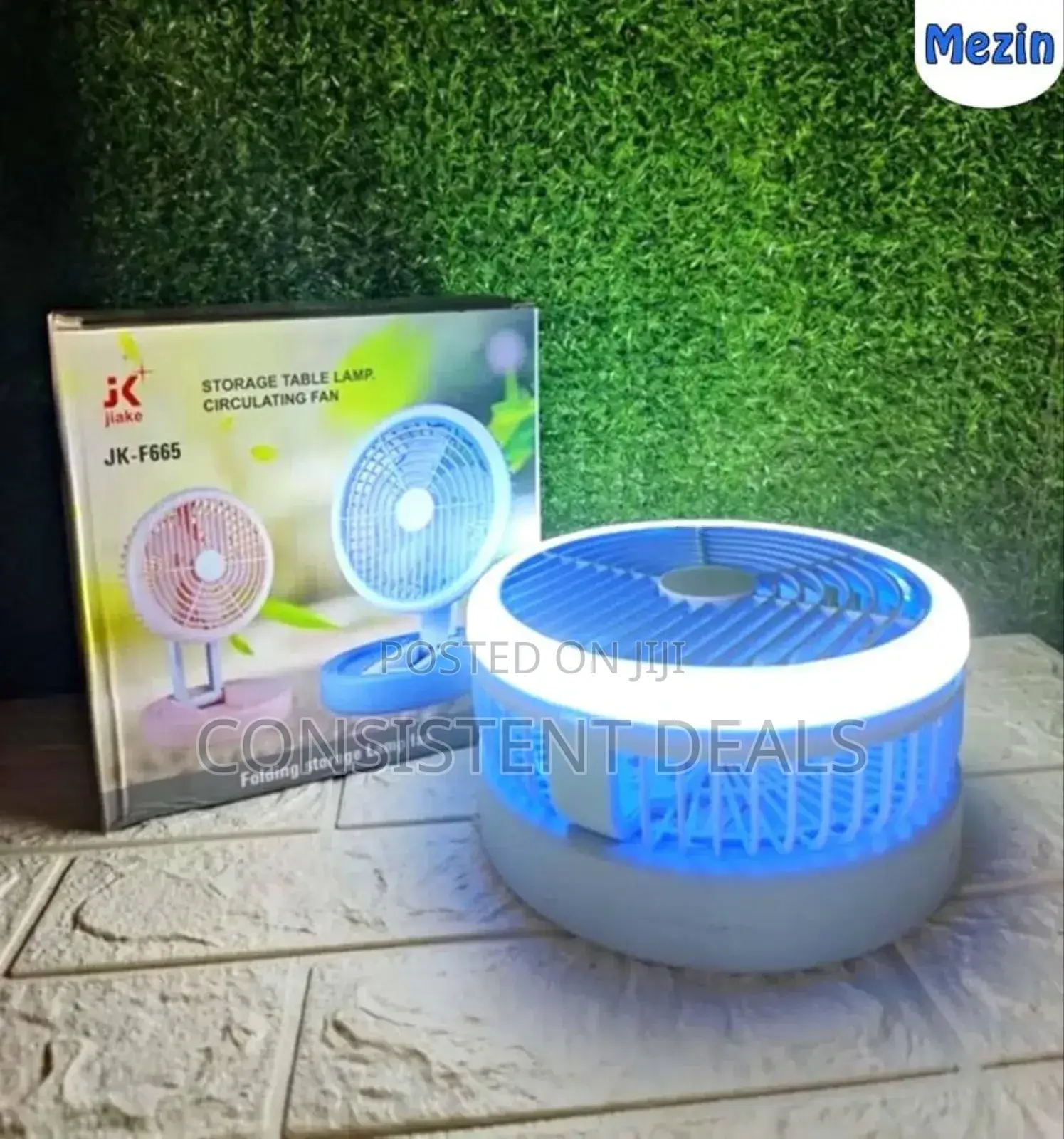 Folding Desktop Portable Lamp Fan