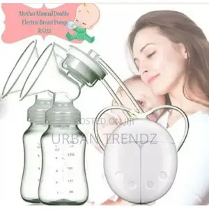 Double Electric Breast Pump With 2 Baby Milk Bottles - Color