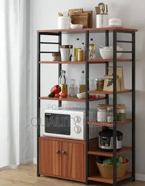Kitchen Rack Microwave Oven Shelf With Cabinet