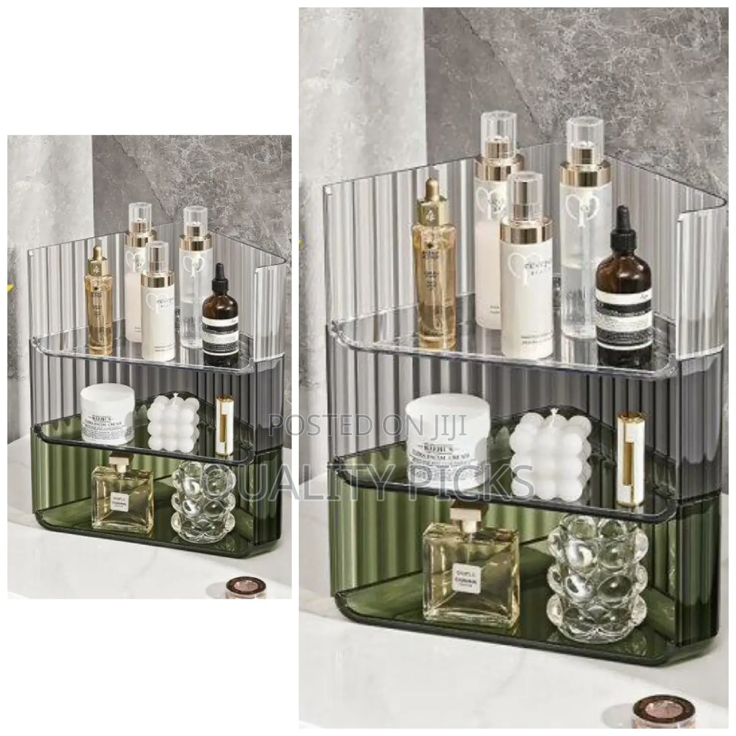 Triangular Acrylic Cosmetic Organizer