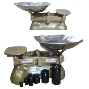 UNBS Certified Original Weighing Scale With 6 Stones -Gold