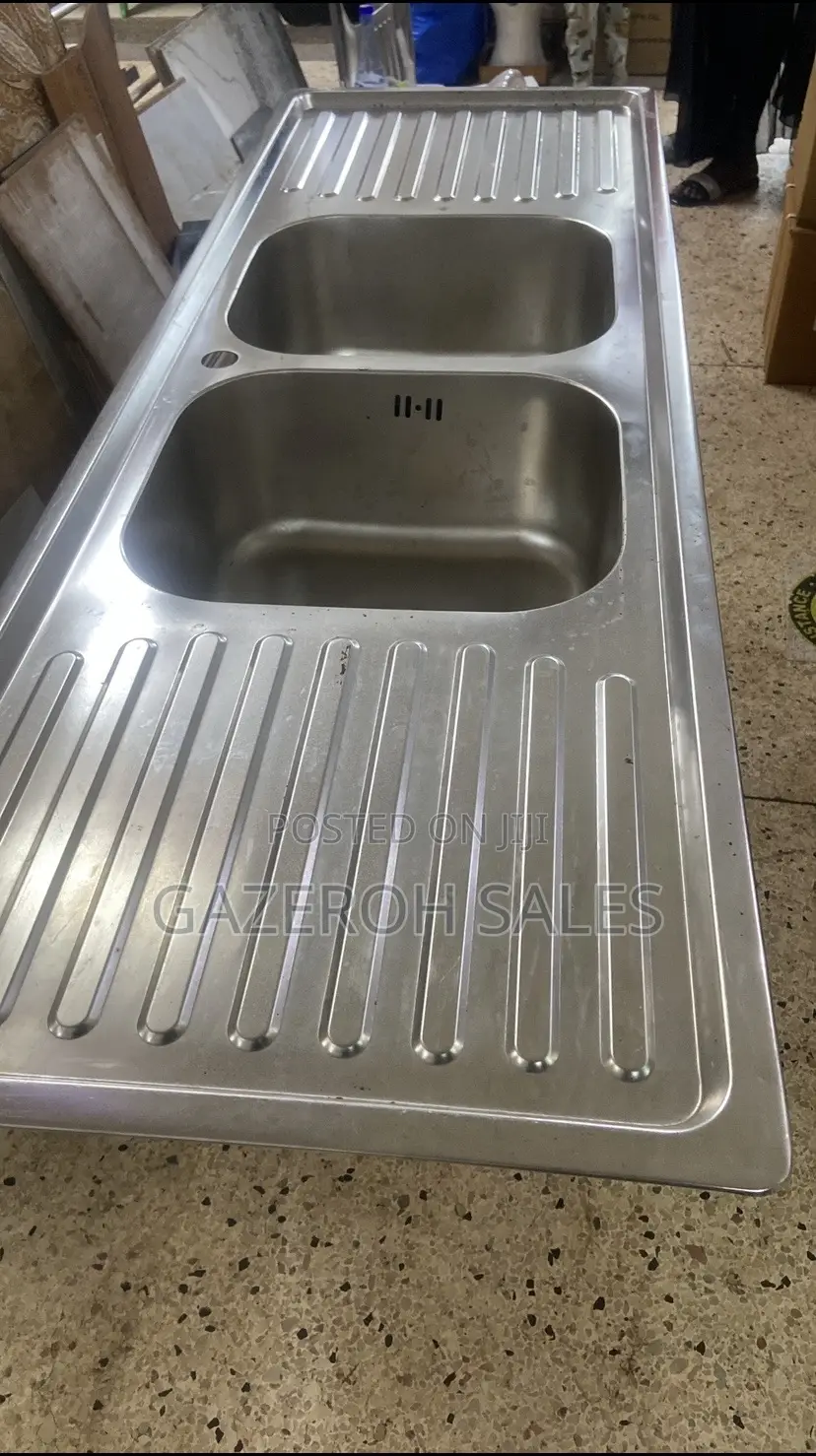 Double Bowl Kitchen Sink With Double Trays