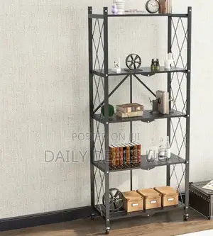 Metallic Movable Kitchen Storage Rack