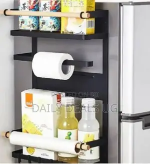Sided Metal Fridge Storage Rack