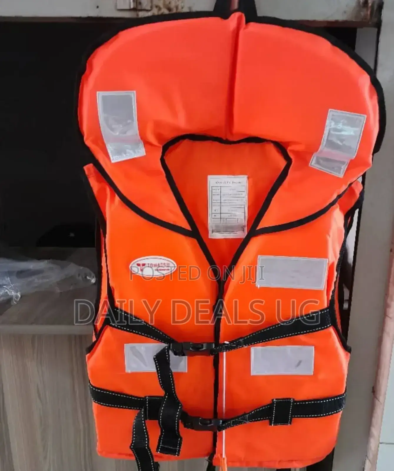 Orange In Color Life Jacket