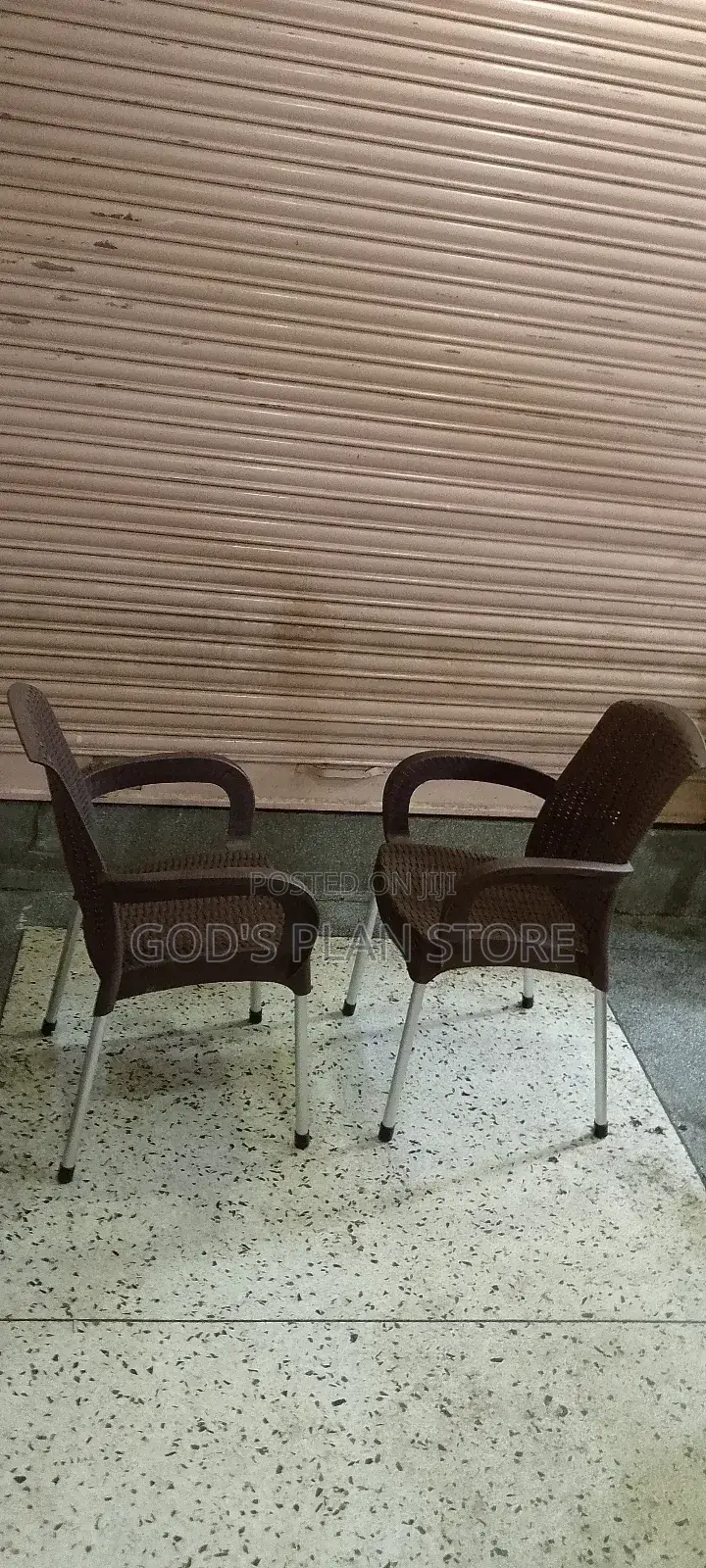 Coffee Brown Plastic Chairs
