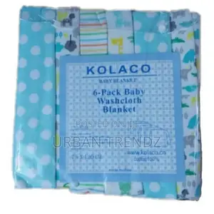 Cotton 6pc Baby Receiving, Swaddling Sheets-Multicolor