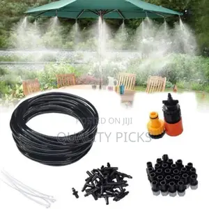 Misting Cooling System Water Spray Kit,Black