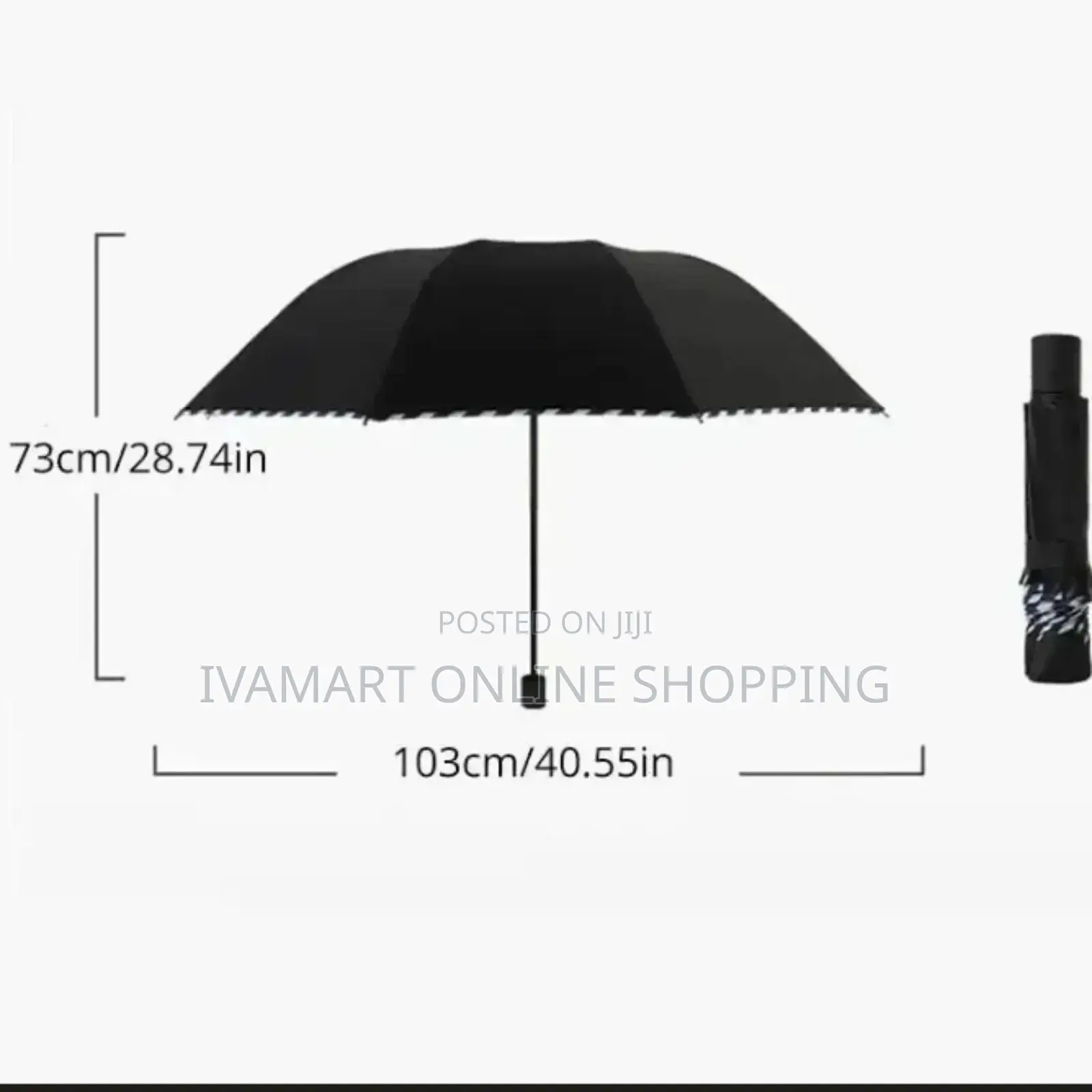 3 - Fold Portable Rain / Sun Umbrella