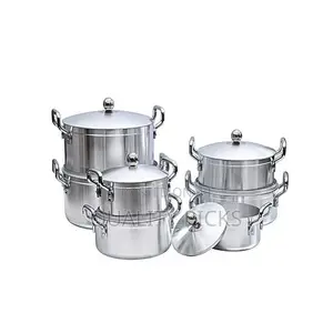 Tornado 7 Piece Heavy Stainless Steel Saucepans/Cookware