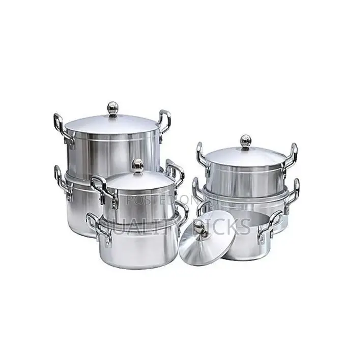 Tornado 7 Piece Heavy Stainless Steel Saucepans/Cookware