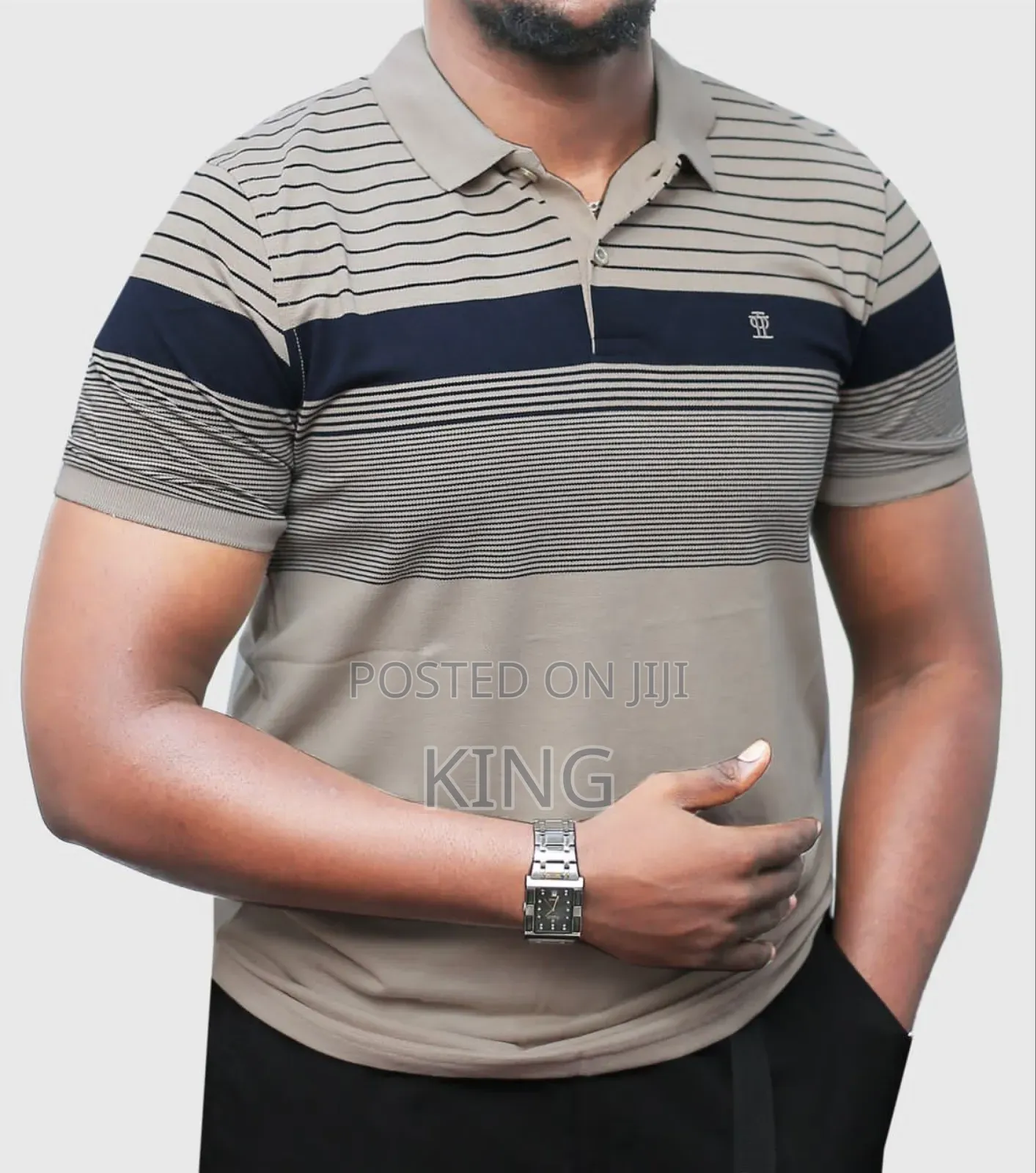 Structured Polo Collar T Shirt. Simple and Classic