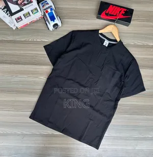 Crew Neck T-Shirt. Black