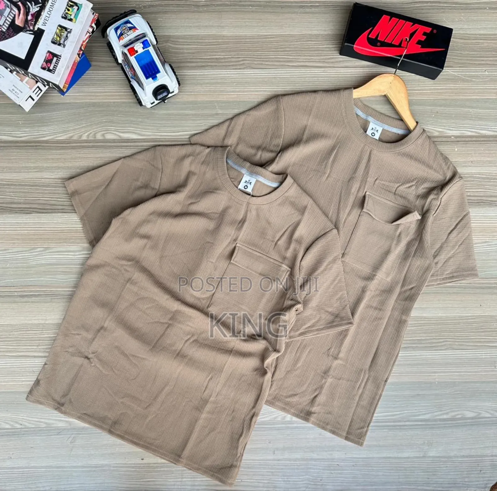 Dusky Brown Crew Neck T-Shirts