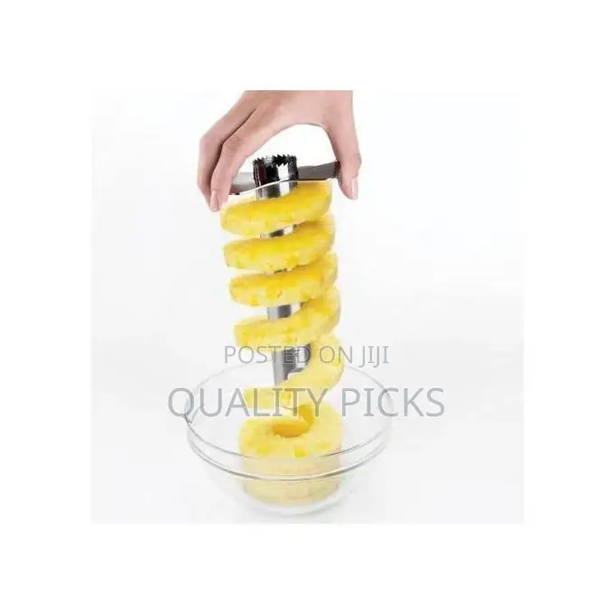 Easy Slice Pineapple Slicer/Peeler and Corer - Silver