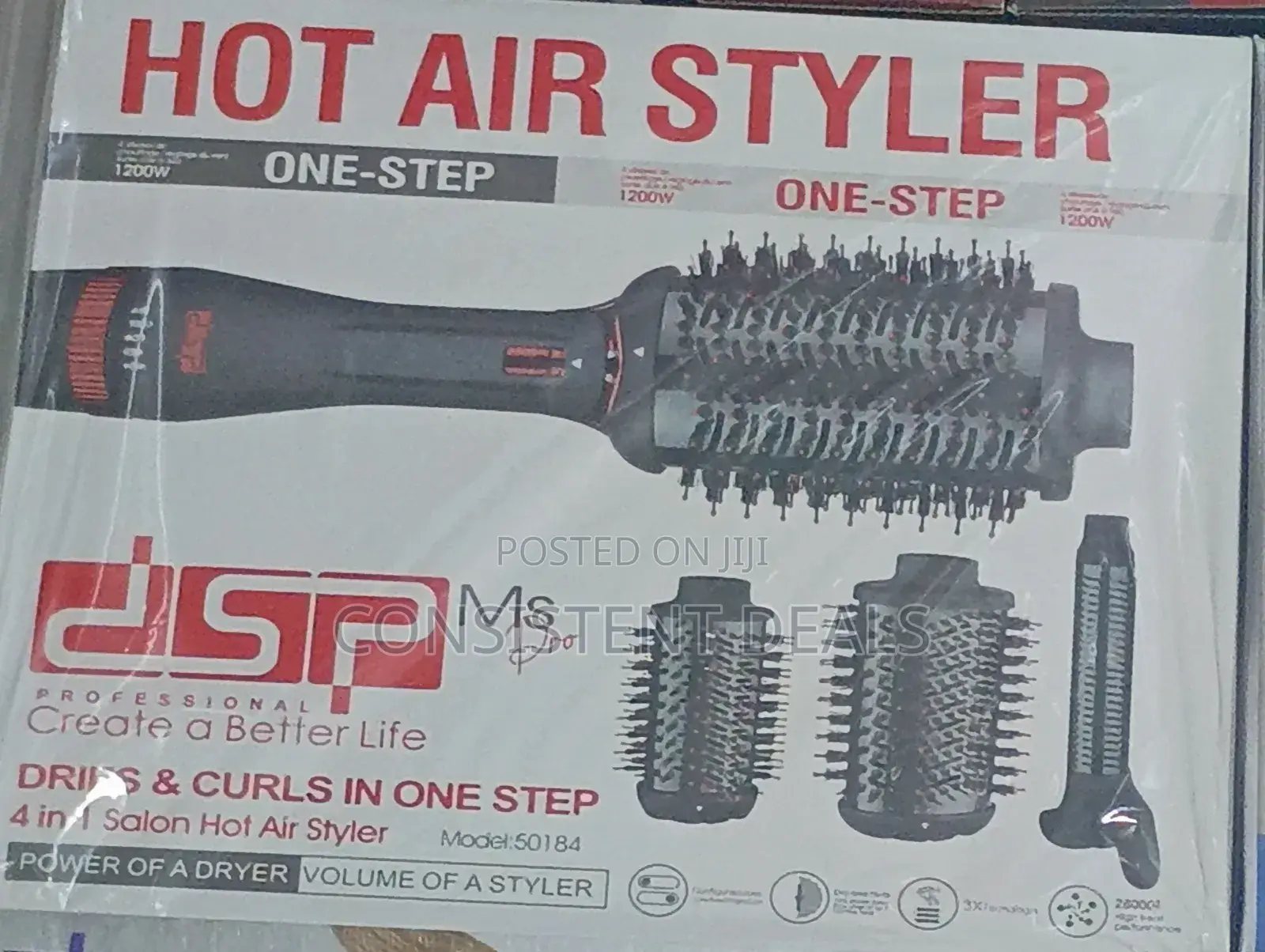 DSP 4in1 Electric Hot Hair Styler Comb