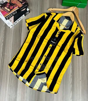 Mustard Stripes Vibes Shirt