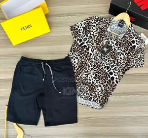 Animal Print Shirt and Short. 2in1