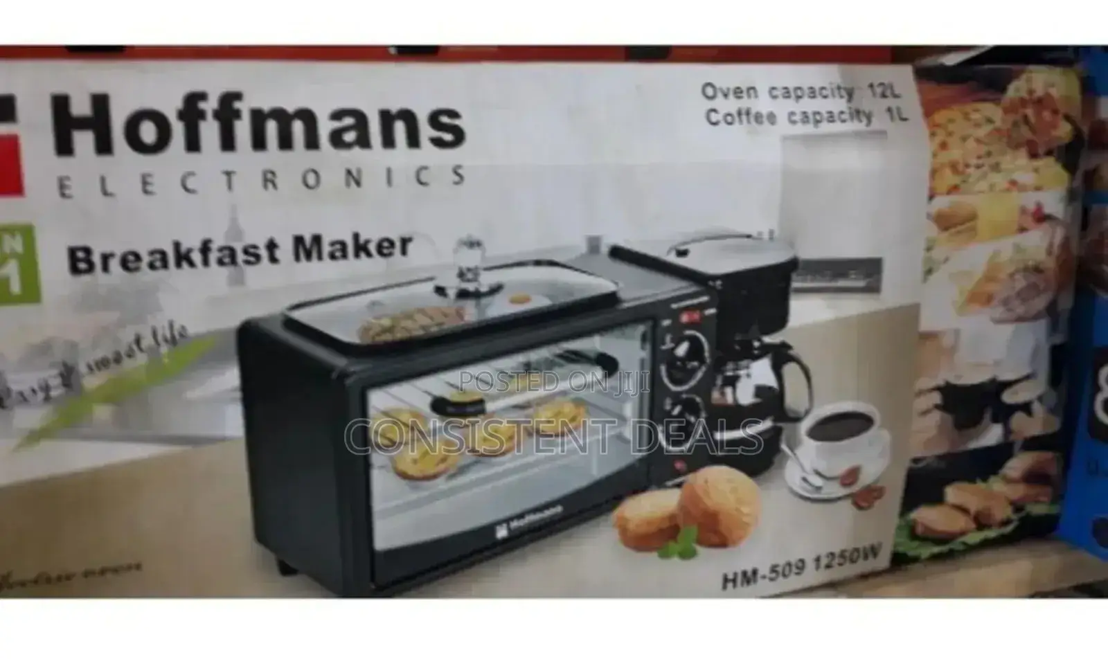 Hoffmans Electric 3in1 Breakfast Maker Machine