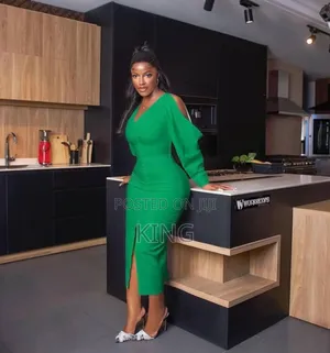 Green Classic Sleeve Dress