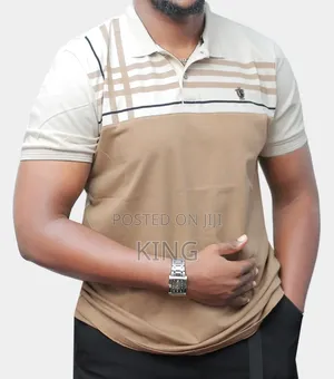 Beige Classic Trending Polo T-Shirts.