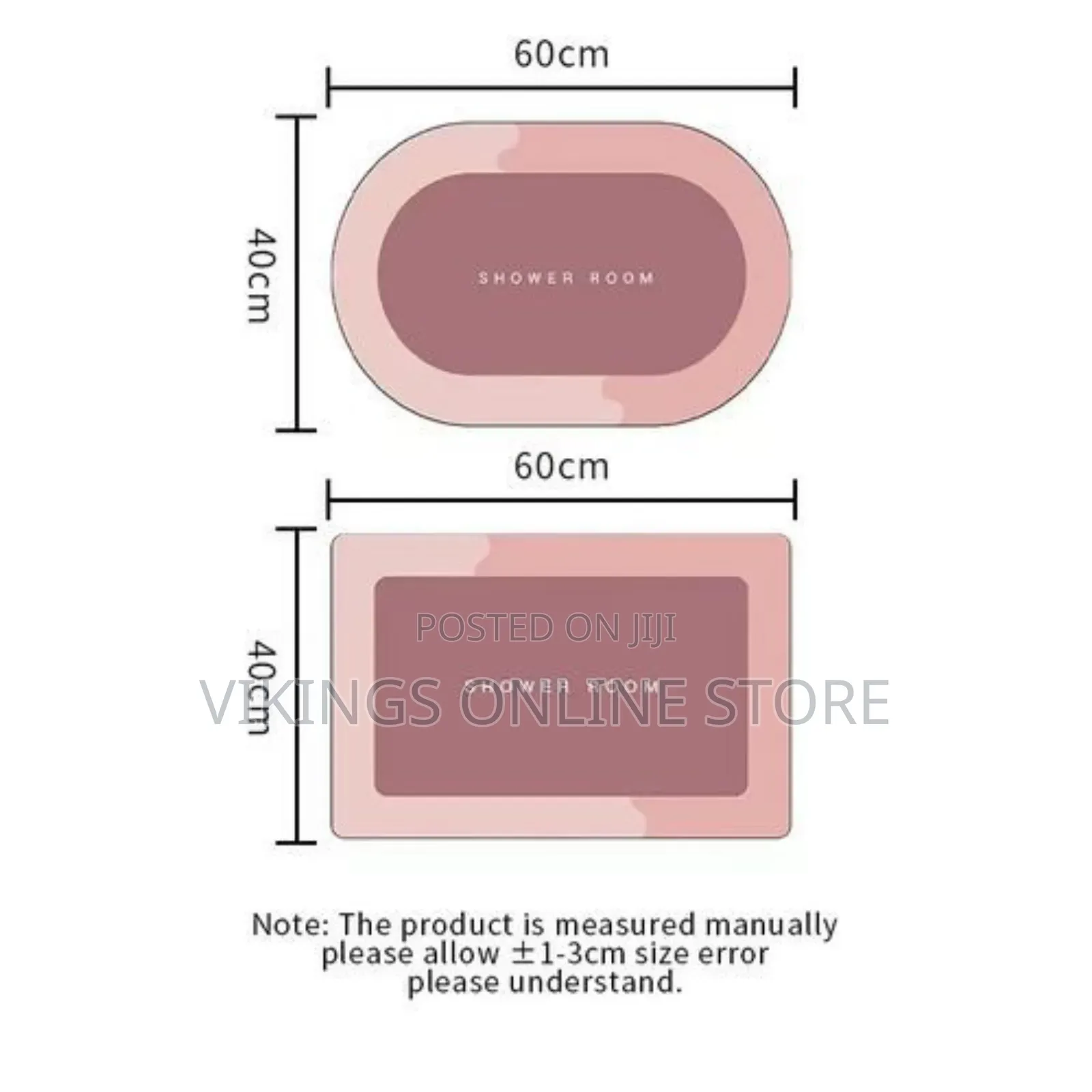 2pcs Quick Dry Super Absorbent Bathroom Bath Mat Set -