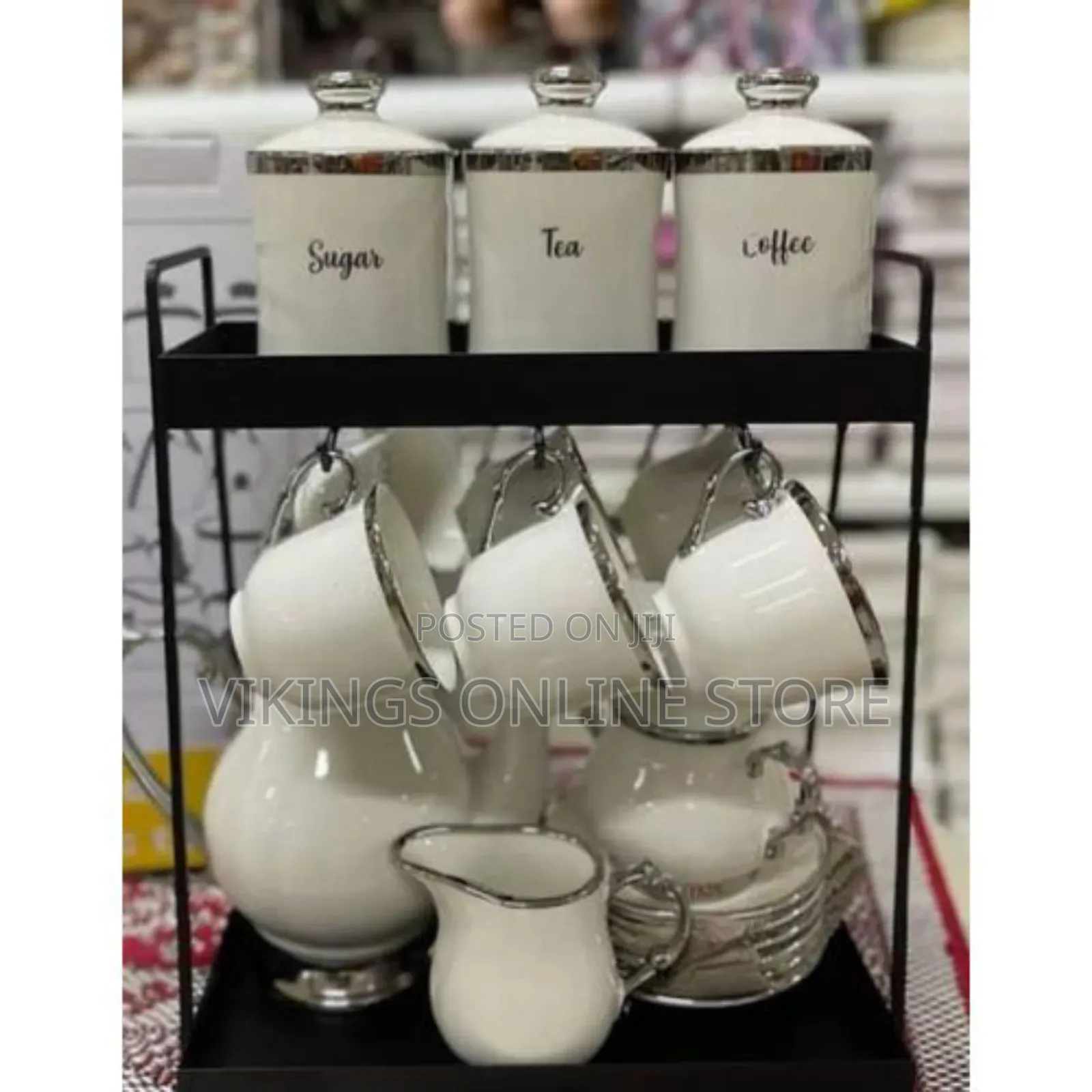 19 Pieces Ceramic Coffee Tea Pot Set