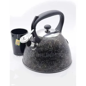 3 Litres Whistling Tea Boiling Kettle - Black