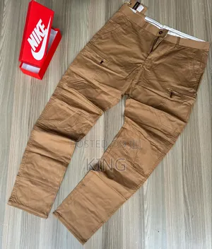 Dusky Brown Khaki Cargo Pants