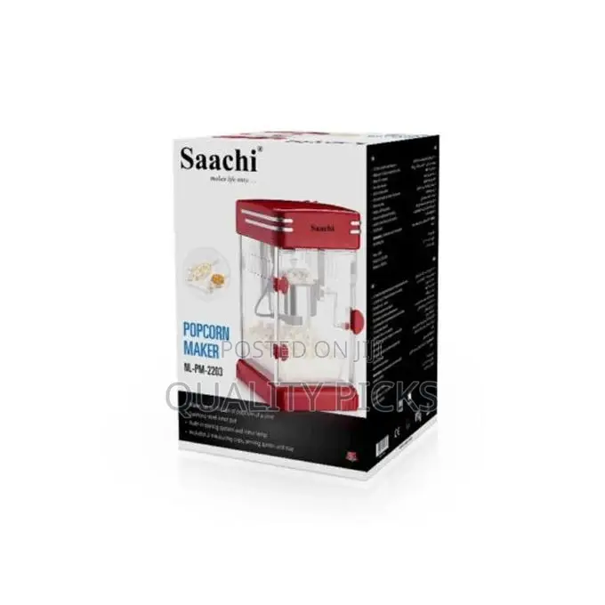 Saachi Popcorn Maker Popper Machine- Multi-Colour