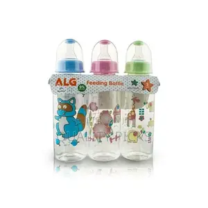 Set of 3 Milk Baby Feeding Bottle 240 Ml-Multi-Colours