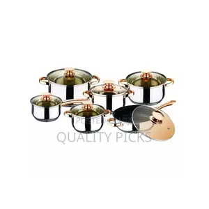 12 Pieces Heavy Stainless Steel Saucepans/Cookware Pots