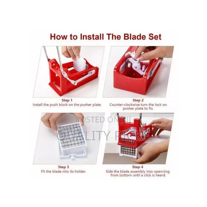Jumbo Interchangeable Vegetable Potato Chips Cutter Slicer